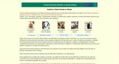 Desktop Screenshot of alimentation-animale-afrique.com